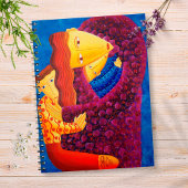 Moeder en Zonen Familie Schilderij Moderne Kunst Notitieboek