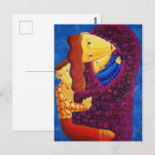 Moeder en Zonen Schilderij Briefkaart (Voorkant / Achterkant)