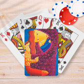 Moeder en Zonen Schilderij Huidige Familie Kunst Pokerkaarten