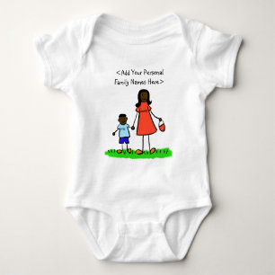 Moeder en zoon Aangepaste familie mama en ik Shirt