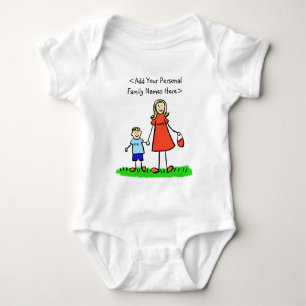 Moeder en zoon Aangepaste familie mama en ik Shirt