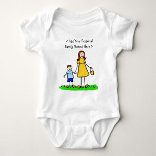 Moeder en zoon Aangepaste familie mama en ik Shirt