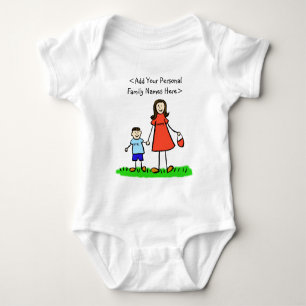 Moeder en zoon Aangepaste familie mama en ik Shirt