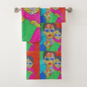 Moeder en zoon bad handdoek (Insitu)