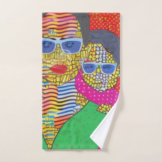 Moeder en zoon bad handdoek (Handdoek)