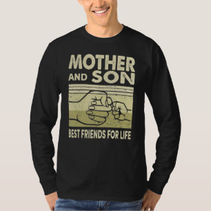 Moeder en zoon beste vrienden voor het leven moede t-shirt
