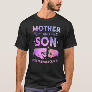 Moeder en zoon beste vrienden voor het leven moede t-shirt