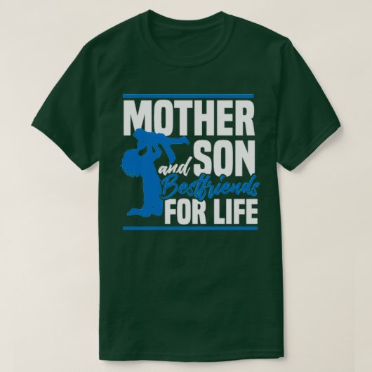 Moeder en zoon Bestvrienden Mothers Gift T-shirt (Design voorkant)