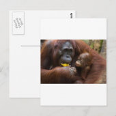 Moeder en zoon briefkaart (Voorkant / Achterkant)