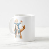 Moeder en zoon cadeau voor moeder koffie Mok (Voorkant links)