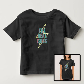 Moeder en zoon dochter The Real Boss Kinder Shirts