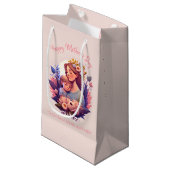 Moeder en zoon Happy Moederdag Klein Cadeauzakje (Voorkant Gekanteld)