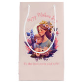 Moeder en zoon Happy Moederdag Klein Cadeauzakje (Voorkant)
