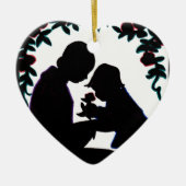Moeder en zoon keramisch ornament (Voorkant)