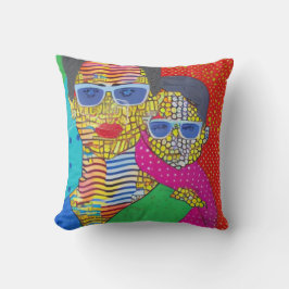 Moeder en zoon kussen