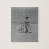 Moeder en zoon legpuzzel (Verticaal)