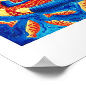 Moeder en zoon met Goldfish Modern Art print (Hoek)