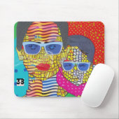 Moeder en zoon muismat (Met muis)