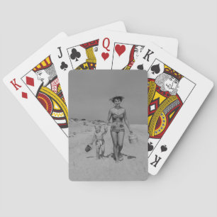 Moeder en zoon pokerkaarten