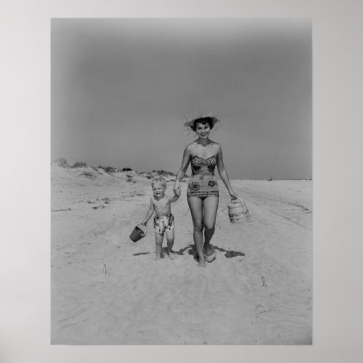 Moeder en zoon poster (Voorkant)