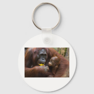 Moeder en zoon sleutelhanger
