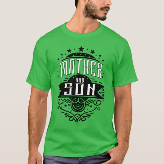Moeder en zoon speciale connectie t-shirt (Voorkant)
