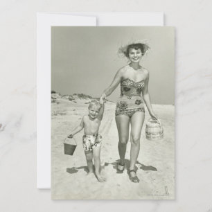 Moeder en zoon Walking