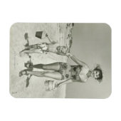 Moeder en zoon Walking Magneet (Horizontaal)