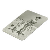 Moeder en zoon Walking Magneet (Linkerzijde)