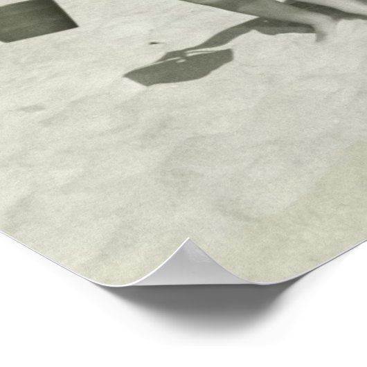 Moeder en zoon Walking Poster (Hoek)