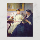 Moeder en zus van de kunstenaar Berthe Morisot Briefkaart (Voorkant)