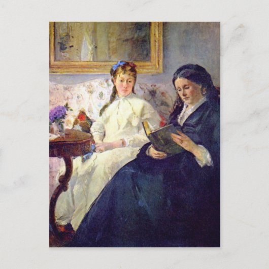 Moeder en zus van de kunstenaar Berthe Morisot Briefkaart (Voorkant)