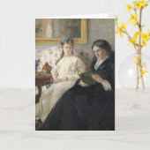 Moeder en zus van de kunstenaar | Berthe Morisot Kaart (Gele Bloem)