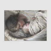 Moeder engel met babyvleugels decoupage tissuepapier (Voorkant)