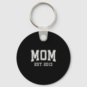 Moeder Est 2013 Aangepaste Gepersonaliseerde Moede Sleutelhanger
