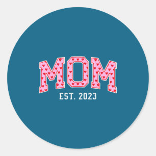 Moeder Est 2023 Moeder Moederdag Ronde Sticker