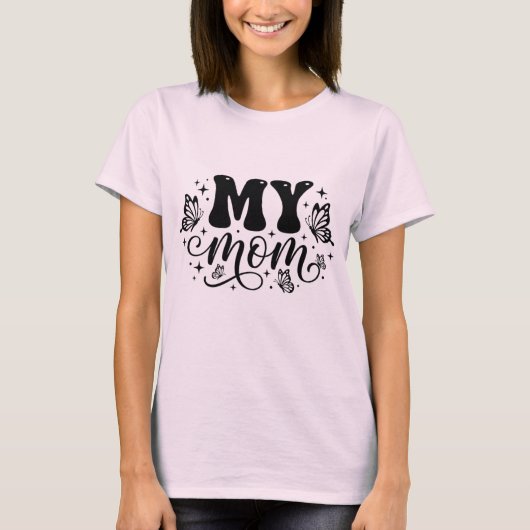 Moeder Esthetische Vlinder Moederdag Shirt (Voorkant)