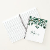 Moeder Eucalyptus Foliage Moderne Waterverf Notitieboek (Binnen)