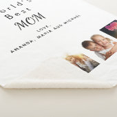 Moeder familie foto collage wit sherpa deken (3/4)