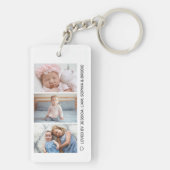 Moeder Familie Fotocollage gepersonaliseerd Sleutelhanger (achterkant)