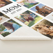 Moeder Familie Fotocollage Modern Sherpa Deken (3/4)