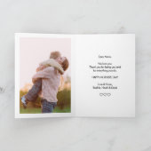 Moeder Familie Fotocollage Moderne Typografie Kaar Kaart (Binnen)