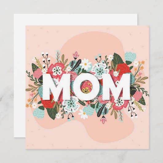 Moeder Feestdagenkaart (Voorkant / Achterkant)