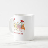 Moeder Floral Moederdag Aangepaste Naam Klaproos & Koffiemok (Voorkant links)