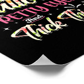 Moeder Florals F-Bomb mama met Tattoos van de gebo Poster (Hoek)