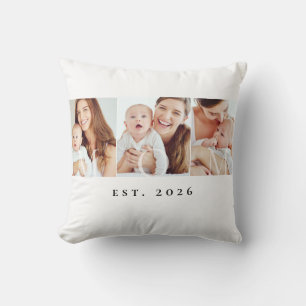 Moeder Foto Collage Eerste Moederdag Aandenken Cad Kussen