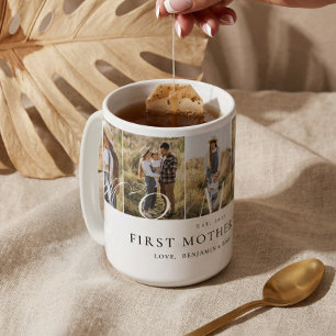 Moeder foto collage eerste Moederdag aandenken Koffiemok