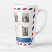 Moeder Foto Collage Letter Postal knuffel Latte Mok (Rechts)