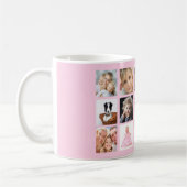 Moeder foto collage roze koffiemok (Links)