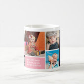 Moeder Foto Collage Roze Moederdag Koffiemok (Center)